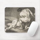 Een Man dat de benen van een ander Man opheft Muismat (Met muis)