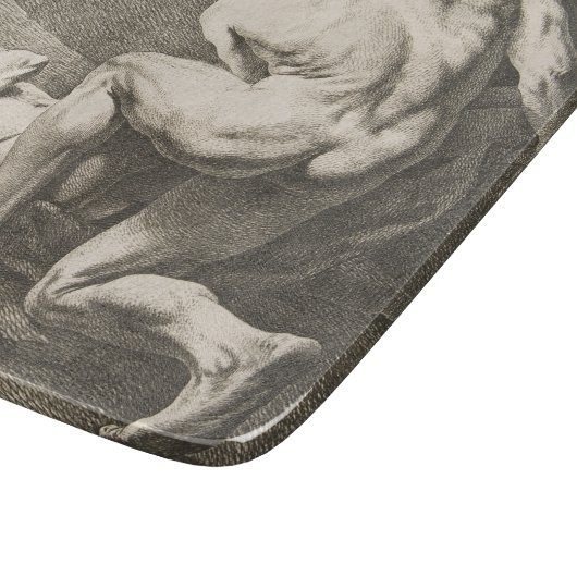 Een Man dat de benen van een ander Man opheft Snijplank (Hoek)