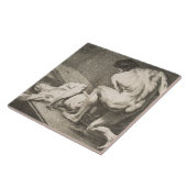 Een Man dat de benen van een ander Man opheft Tegeltje (Zijkant)