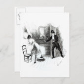 Een man die een prostituee bezoekt briefkaart (Voorkant / Achterkant)