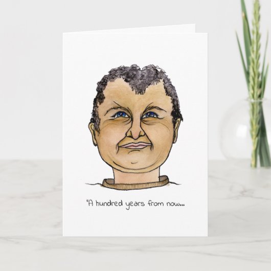 Een man die een verschil wil maken kaart (Voorkant)