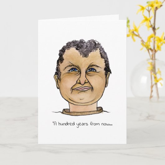 Een man die een verschil wil maken kaart (Gele Bloem)