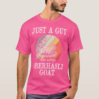 Een man die houdt van Oberhasli Goat T-shirt