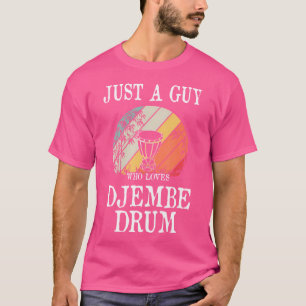 Een man die van Djembe Drum houdt T-shirt