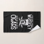 Een Man die van whisky en sigaar houdt Handdoek (Handdoek)