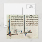 Een Man die zijn Donkey rijdt met zakken van Briefkaart (Voorkant / Achterkant)