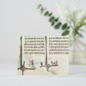 Een Man die zijn Donkey rijdt met zakken van Briefkaart (Staand voorkant)