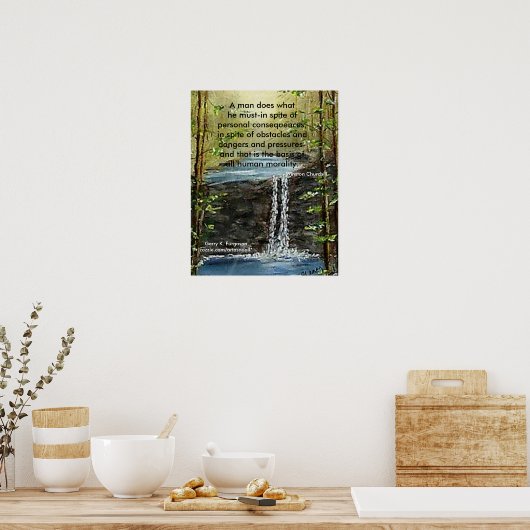 EEN MAN DOET WAT HIJ HET POSTER MOET KERKEN (Keuken)