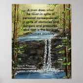 EEN MAN DOET WAT HIJ HET POSTER MOET KERKEN (Voorkant)