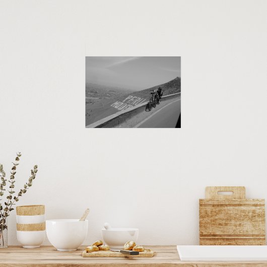Een man, een fiets, Peru. Poster (Keuken)