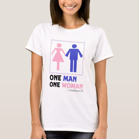 Een Man Een Vrouw T-shirt (Voorkant)