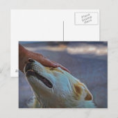 Een man en zijn hond, briefkaart (Voorkant / Achterkant)