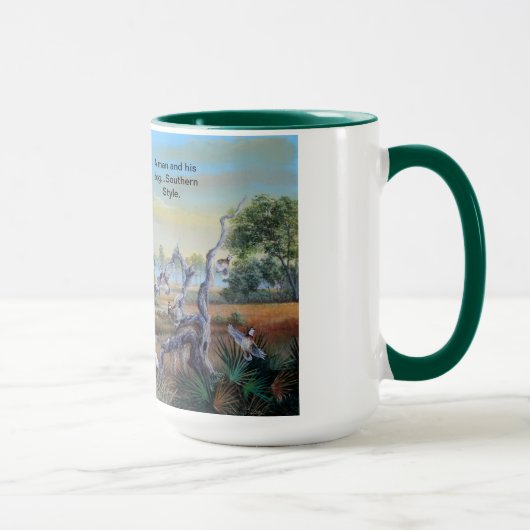 Een man en zijn hond.. Zuidelijke stijl. Mok (Rechts)