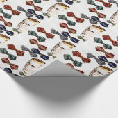 een man en zijn kommen cadeaupapier (Hoek)