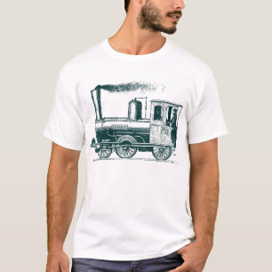 Een Man en Zijn Trein - Dk Green T-shirt
