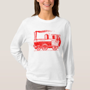 Een Man en zijn trein - Rood T-shirt