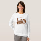 Een Man en zijn trein - Walnut T-shirt (Voorkant volledig)