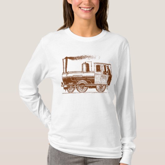 Een Man en zijn trein - Walnut T-shirt (Voorkant)