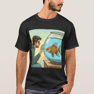 Een man en zijn vis t-shirt