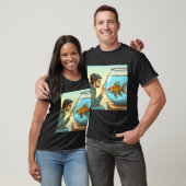 Een man en zijn vis t-shirt (Unisex)
