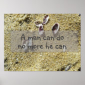 Een man kan niet meer doen dat hij het poster van  (Voorkant)