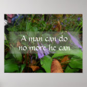 Een man kan niet meer doen, hij kan het poster van (Voorkant)