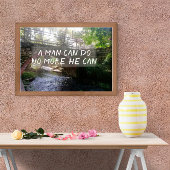 Een man kan niet meer doen hij kan poster overbrug