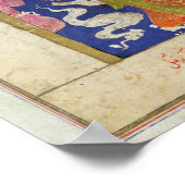 Een Man lezen, illustreren Poster (Hoek)