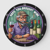 Een Man met baard van goede smaak Grote Klok (Voorkant)