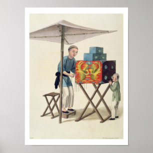 Een Man met een zeldzame Show, bord 10 uit 'The Co Poster