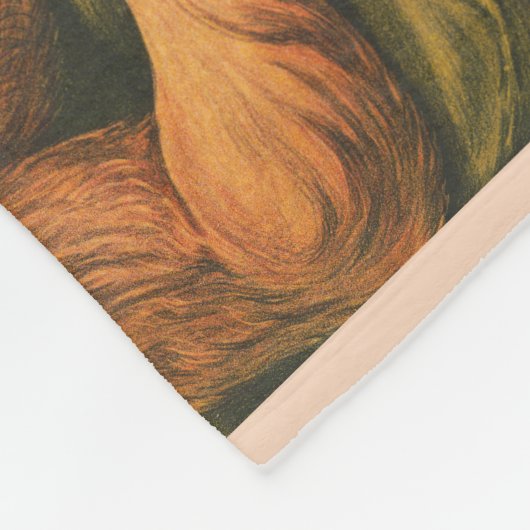 Een Man met Leeuwenkop voorlezen Shakespeare, 1913 Fleece Deken (Hoek)