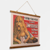 Een Man met Leeuwenkop voorlezen Shakespeare, 1913 Hangend Wandkleed (Gebogen)