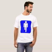 één man met poten t-shirt (Voorkant volledig)