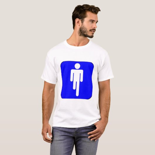 één man met poten t-shirt (Voorkant volledig)