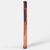 Een man met telefoon in zijn hand samsung galaxy hoesje (Rechterkant)