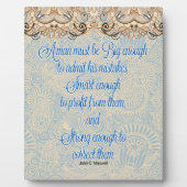 een man moet groot genoeg zijn fotoplaat (Voorkant)