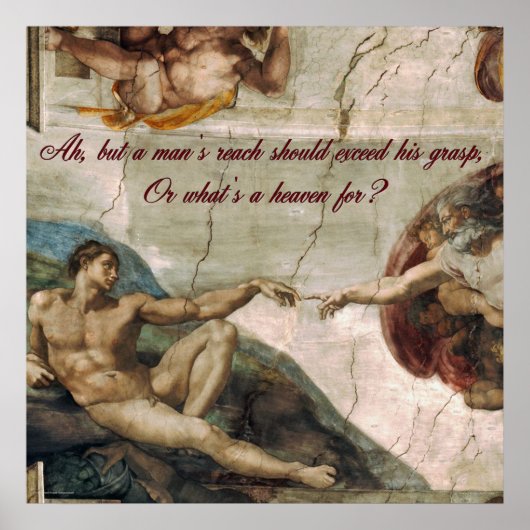 Een Man moet zijn greep overtreffen Poster (Voorkant)