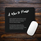 "Een Man om te prijzen" Sentimental Muismat