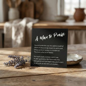 "Een Man om te prijzen" Sentimental Vierkante Visitekaartje