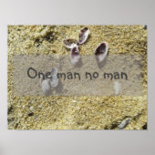 Één man op het poster van het gezegde van het man (Voorkant)