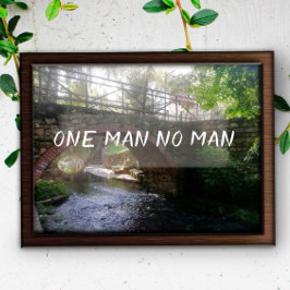 Eén man op man proverb bridge poster