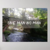 Eén man op man proverb bridge poster (Voorkant)