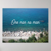 Eén man op man proverb poster (Voorkant)