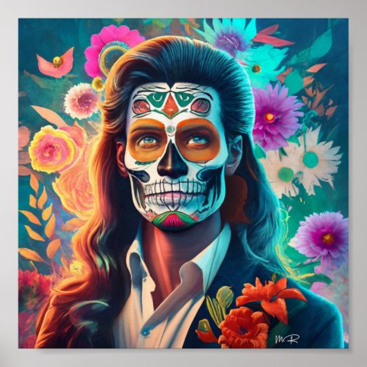 Een Man ter ere van Dia de Los Muertos Poster (Voorkant)