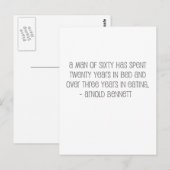 Een Man van 60" quote Briefkaart (Voorkant / Achterkant)