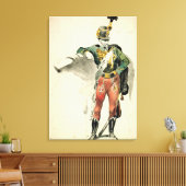 Een man van het negende regime canvas afdruk (Insitu (Woonkamer))