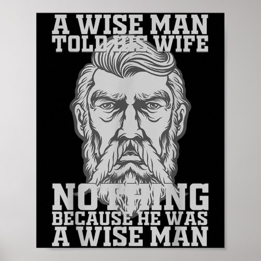 Een Man vertelde zijn vrouw niets omdat hij een Poster (Voorkant)