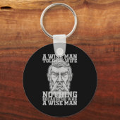 Een Man vertelde zijn vrouw niets omdat hij een Sleutelhanger (Voorkant)