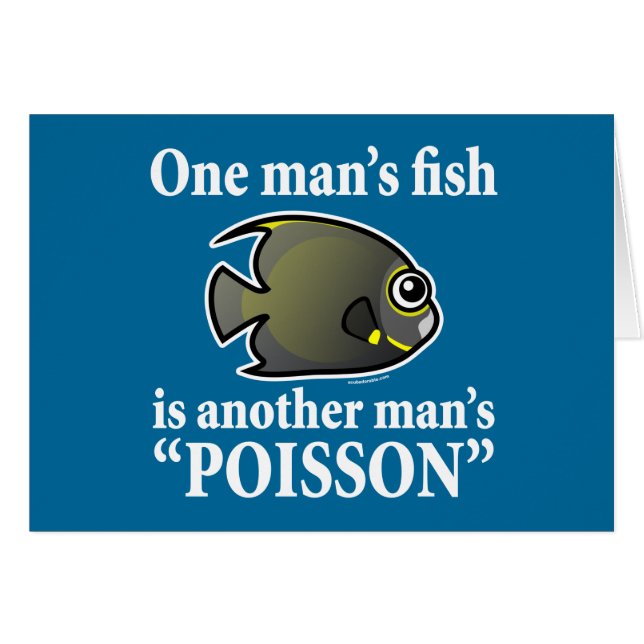 Een Man vis, een ander Man poisson (Voorkant Horizontaal)