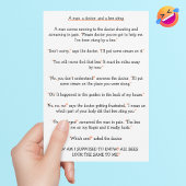 Een Man voor de pijndokter Bee Sting Funny Joke Bi Feestdagen Kaart